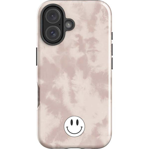 Taupe Tie Dye iPhone 16 Plus Impact Case